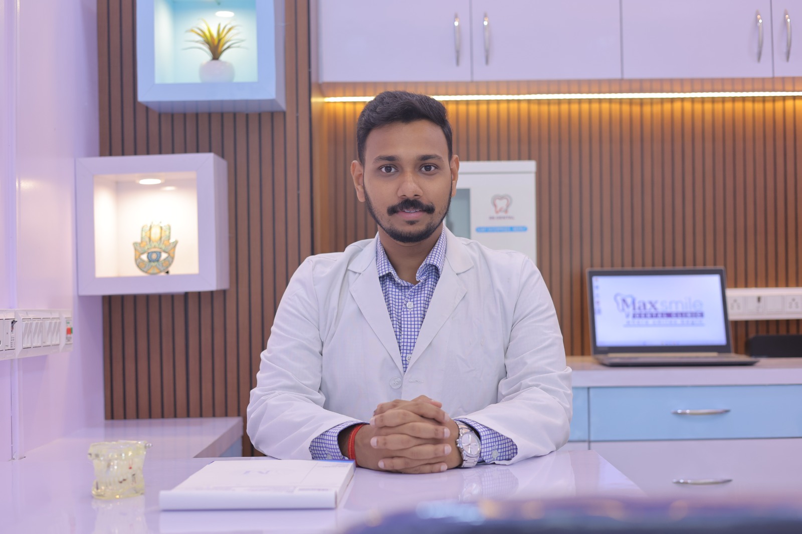Dr. Ribhu Ganguly, BDS Honours, MDS in Oral Medicine and Radiology, at Maxsmile Dental Clinic